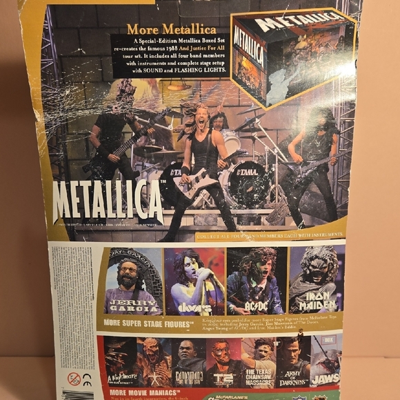 McFarlane Toys Metallica Harvesters of Sorrow Lars Ulrich Action Figure 2001 NIB - Picture 5 of 11
